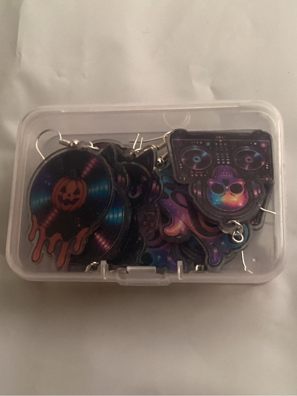 (A6) Set/6 Halloween Music Themed Earrings - Picture 5 of 5